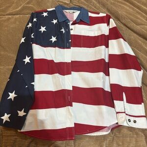 Roper Patriotic Denim Shirt